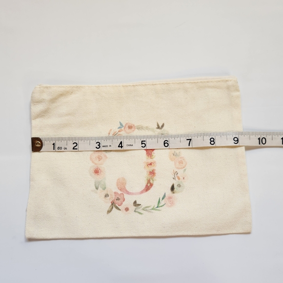 Floral Canvas Tote Bag Set - Cream - Picture 13 of 14